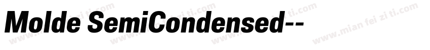 Molde SemiCondensed-字体转换